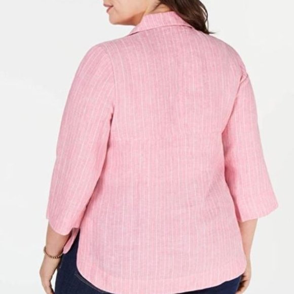 NWT Charter‎ Club Plus Casual Wrk Wear Blouse - Picture 2 of 2